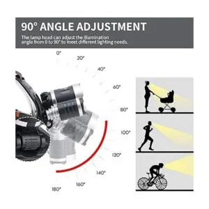 BORUiT RJ3000 LED de luz negra 3 modos de luz blanca y_3