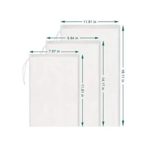 6 paquetes de bolsas reutilizables de malla fina de nailon