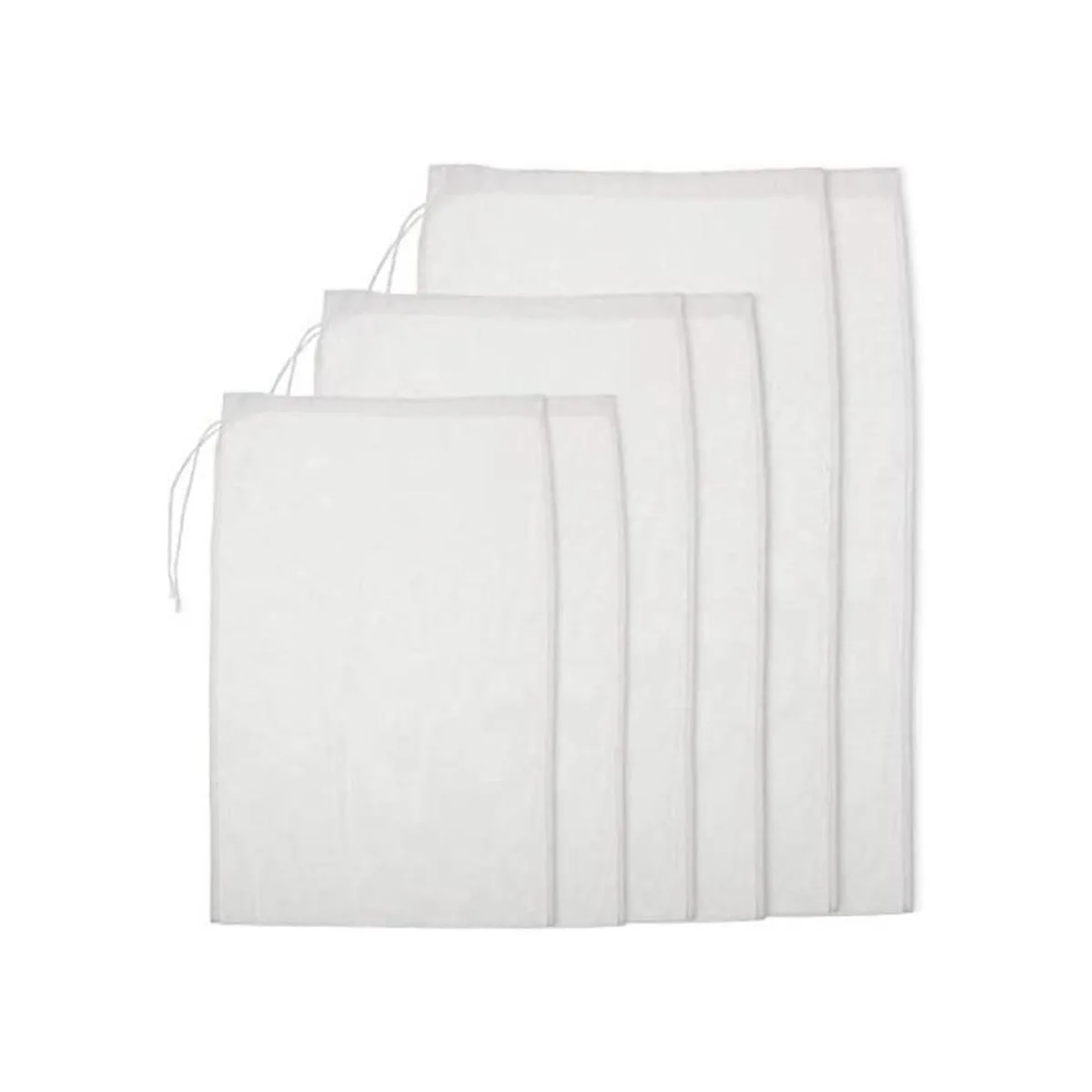 6 paquetes de bolsas reutilizables de malla fina de nailon