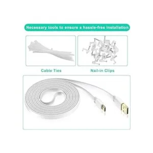 Itramax Paquete de 2 cables de alimentación micro USB de_2