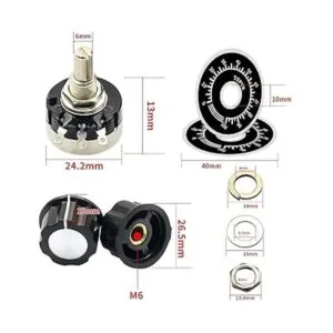 CenryKay 2 piezas RV24YN20S B502 5K ohmios de película de_4