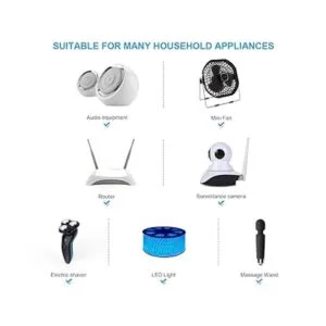 LANMU Cable de alimentación USB a CC cable de carga_5