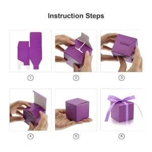 KPOSIYA Paquete de 100 cajas de regalo de 2 x 2 pulgadas