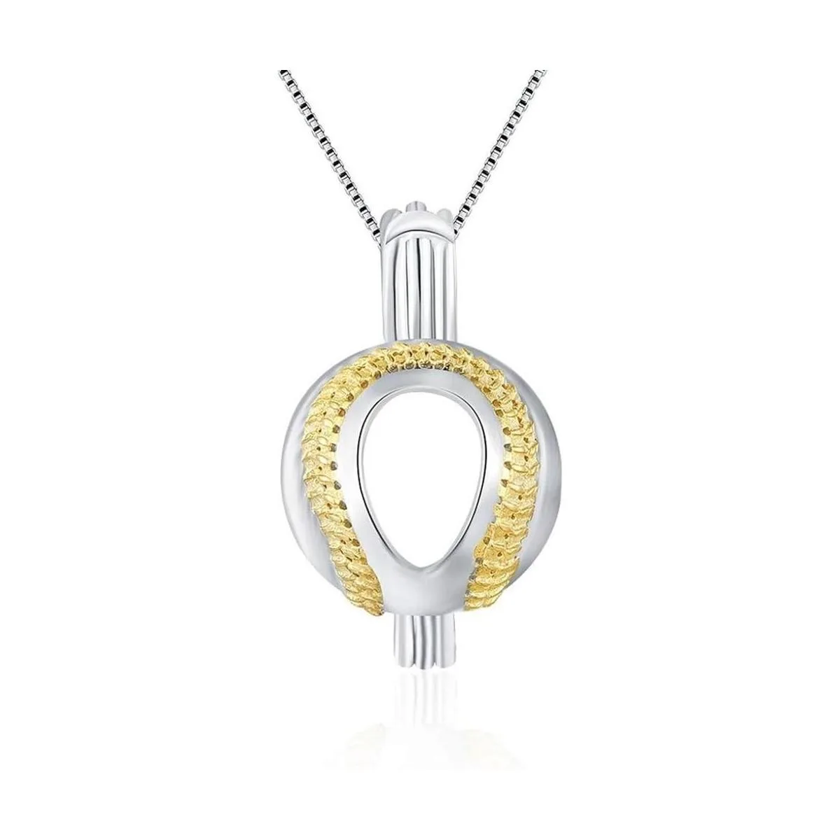 LGSY Dije de jaula de béisbol de plata de ley 925 para_1