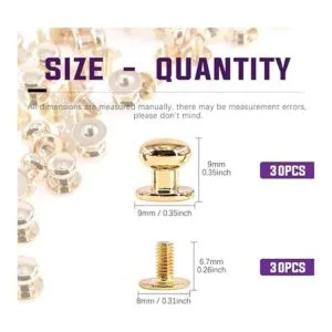 Swpeet 30 sets de oro 0.315 x 0.394 x 0.394 in Chicago