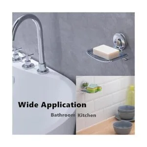 LEVERLOC Soporte de jabón cromado con ventosa para ducha_5