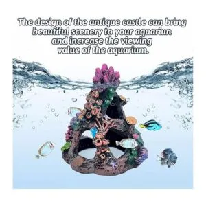 PINVNBY Decoración de acuario de coral para peces de