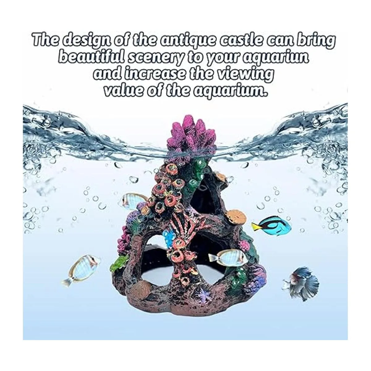 PINVNBY Decoración de acuario de coral para peces de