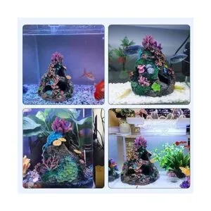 PINVNBY Decoración de acuario de coral para peces de