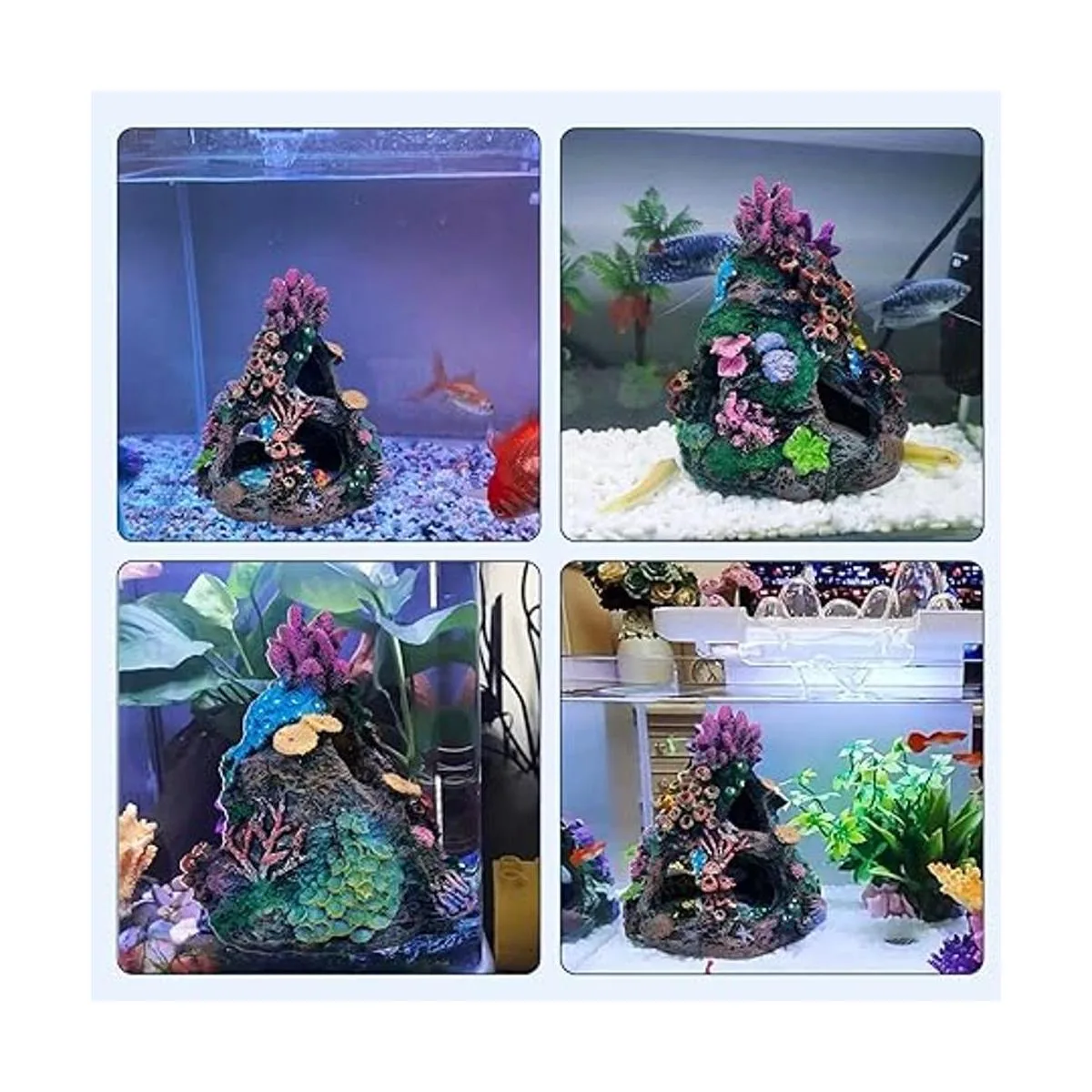 PINVNBY Decoración de acuario de coral para peces de