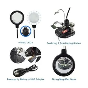 MMOBIEL Estación de lupa de mano de alta resistencia de_5