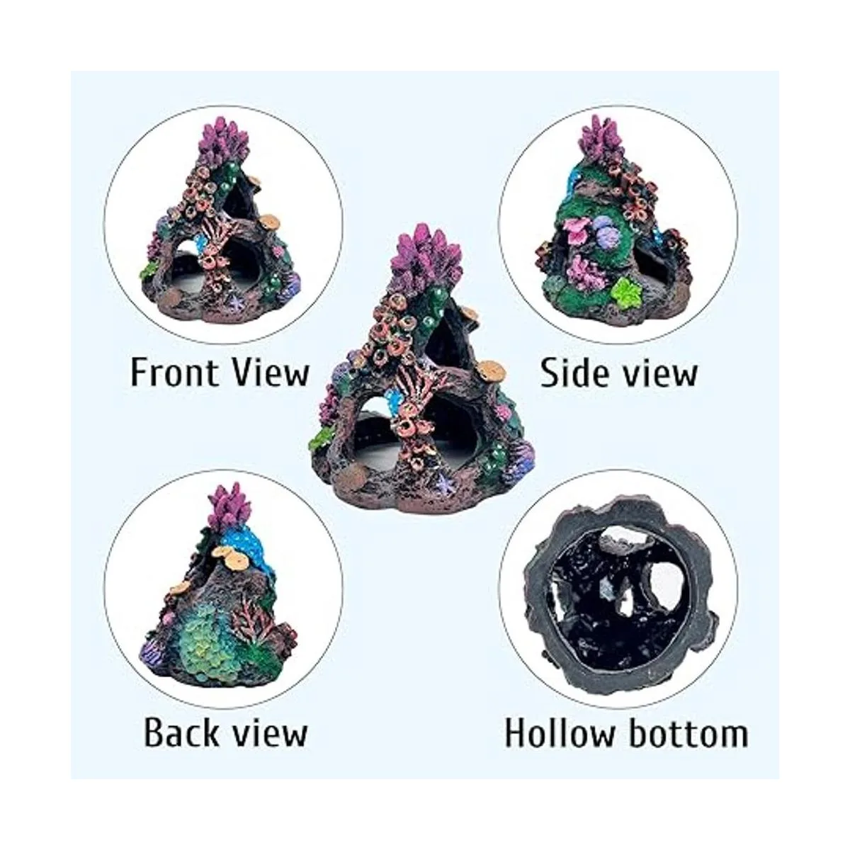 PINVNBY Decoración de acuario de coral para peces de