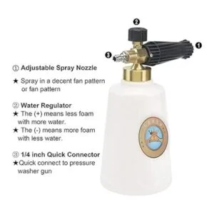 GDHXW X444 Pistola de lavado a presión cañón de espuma_3