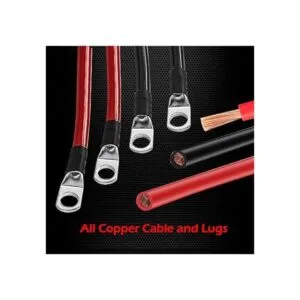 Ampper 5 AWG Juego de cables de batería 20 pulgadas de_3