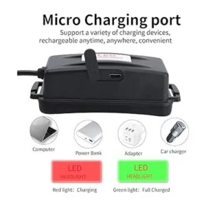 BORUiT RJ3000 LED de luz negra 3 modos de luz blanca y_6