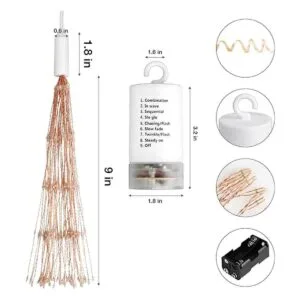 Guirnalda de luces de Navidad de hadas 225 luces LED DIY