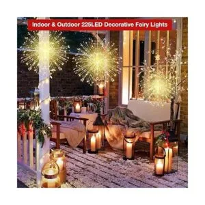 Guirnalda de luces de Navidad de hadas 225 luces LED DIY
