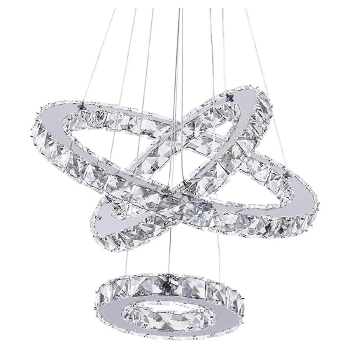 Lámparas de araña LED con 3 anillos lámpara de techo_1