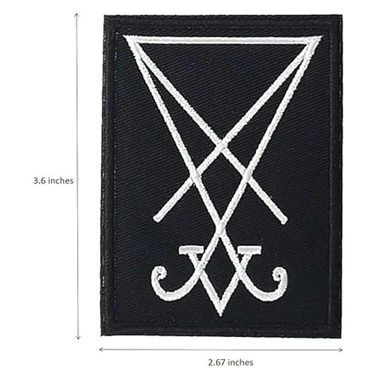 Sigil Seal of Lucifer Parche bordado para planchar diseño_2