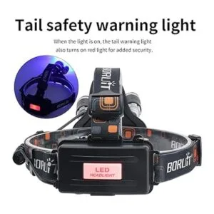 BORUiT RJ3000 LED de luz negra 3 modos de luz blanca y_5