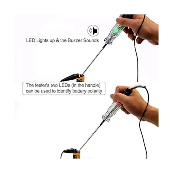ALLOSUN GK5225 Probador de sonda de gancho de 6 V12 V