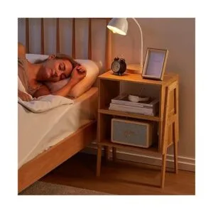 Pipishell ;esas de noche apilables de bambú mesitas de_5