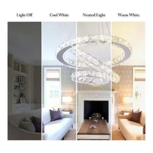 Lámparas de araña LED con 3 anillos lámpara de techo_2