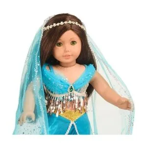 Dulce Dolly Muñeca Ropa Princesa Jasmine Disfraz para