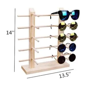 TANG SONG Soporte de exhibición de vidrio de madera maciza_2