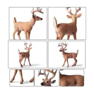 Paquete de 6 figuras de ciervos de animales del bosque_6