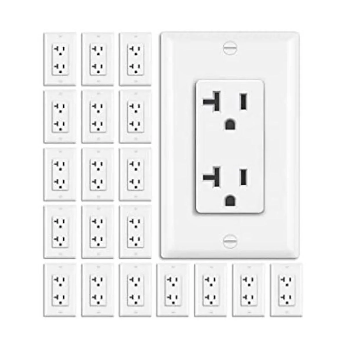 BESTTEN Receptáculo decorativo de 20 amperios toma de_1