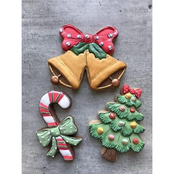 LILIAO Juego de cortador de galletas de Navidad 3 piezas