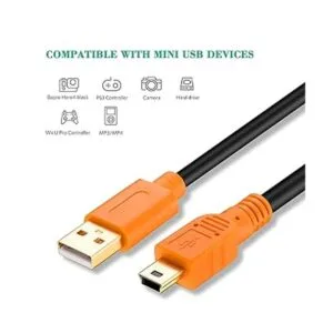Mini cable USB 25 pies Tan QY Mini USB Cable USB 2.0 Tipo_3
