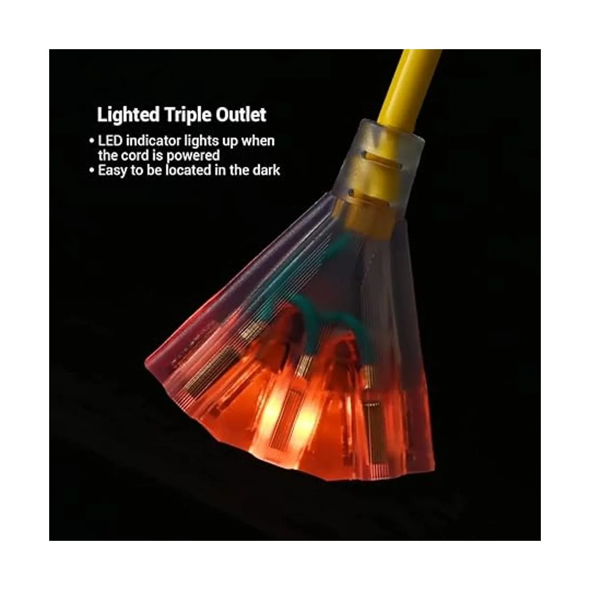 DEWENWILS Separador de cable de extensión de tres grifos_6