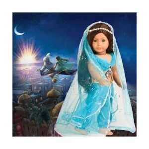 Dulce Dolly Muñeca Ropa Princesa Jasmine Disfraz para