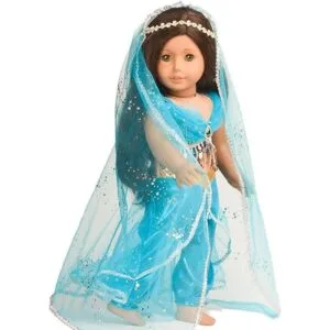 Dulce Dolly Muñeca Ropa Princesa Jasmine Disfraz para