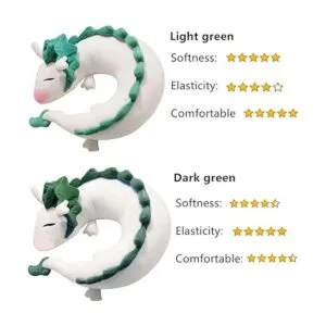 ForBEST Almohada de peluche en forma de U de dragón con