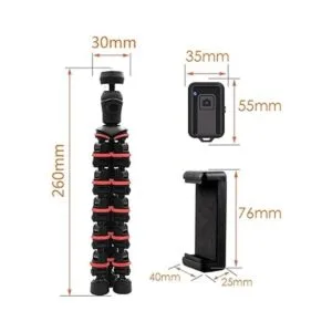 Linkcool Trípode de pulpo con soporte de teléfono remoto_5