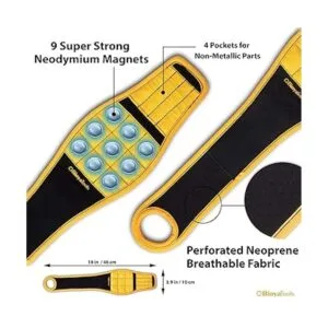BINYATOOLS Pulsera magnética con imanes súper fuertes que_5