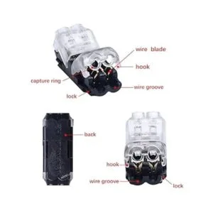 Nicelux Conectores de cable eléctrico de bajo voltaje 2_2