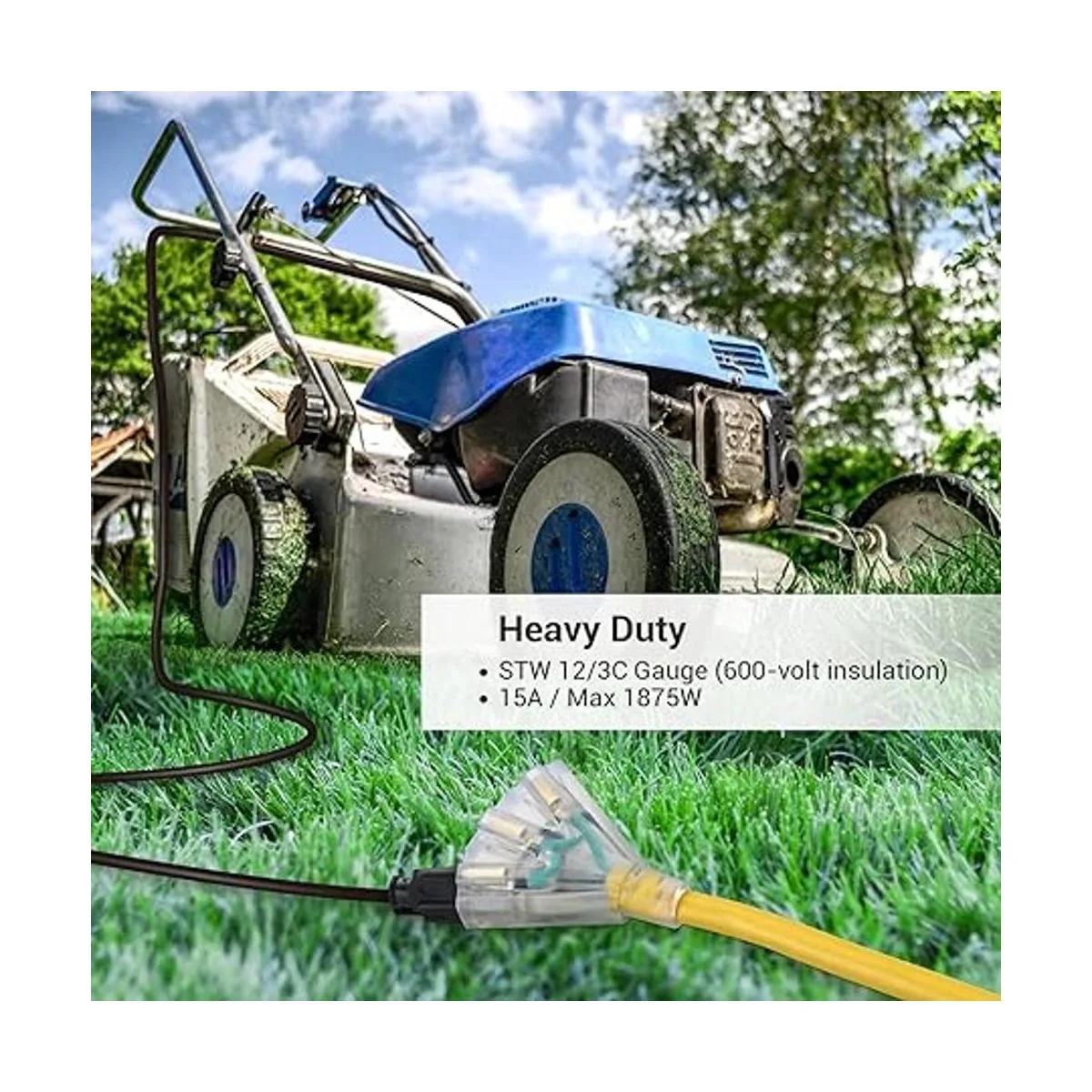 DEWENWILS Separador de cable de extensión de tres grifos_4