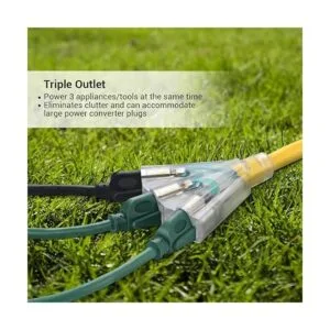 DEWENWILS Separador de cable de extensión de tres grifos_3