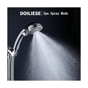 DOILIESE Alcachofa de ducha de alta presión de 6 ajustes