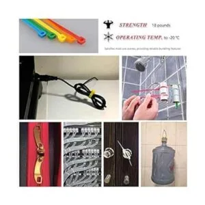 1200 bridas de colores con cremallera multiusos varios_6