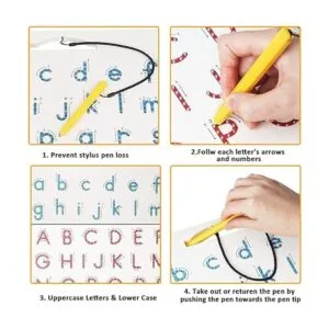 Apfity Tablero magnético de calculo del alfabeto tablero