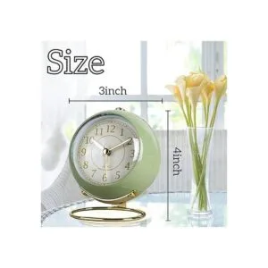 JUSTUP Reloj despertador analógico silencioso clásico_6