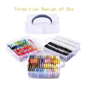 Peirich Paquete de 201 hilo dental bordado incluye hilo