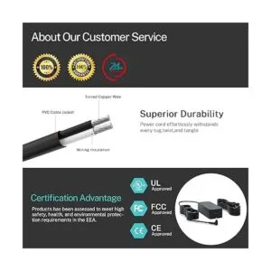 Cable de alimentación de CA de 65 W y 45 W para estación_5