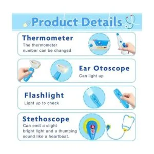 Kit de doctor para niños juguetes para niñas y niños de_4