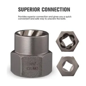 REXBETI Juego de removedor de pernos y tuercas de impacto_3